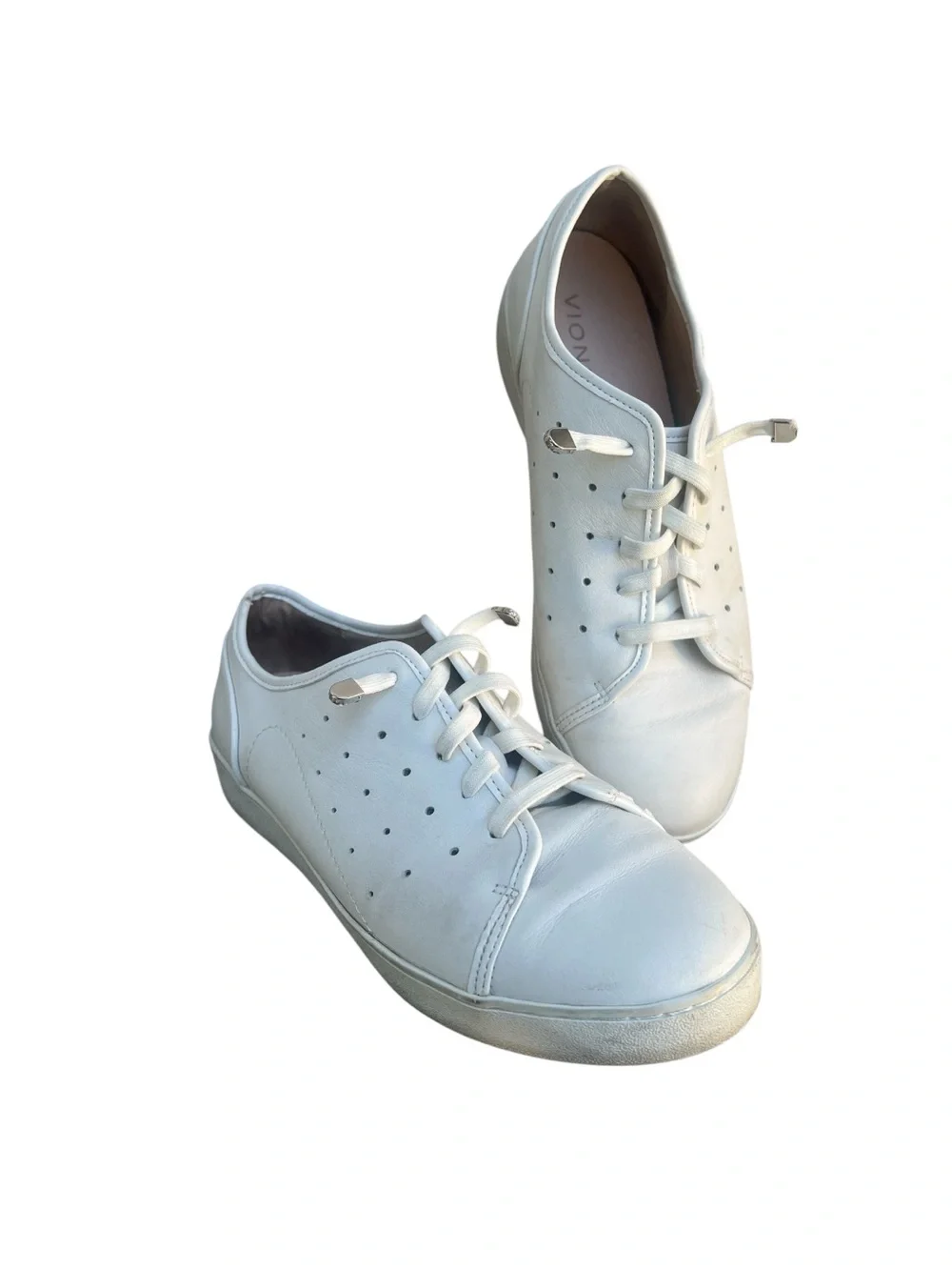 Vionic Keke White perforated Leather design sneakers. SZ.8.5